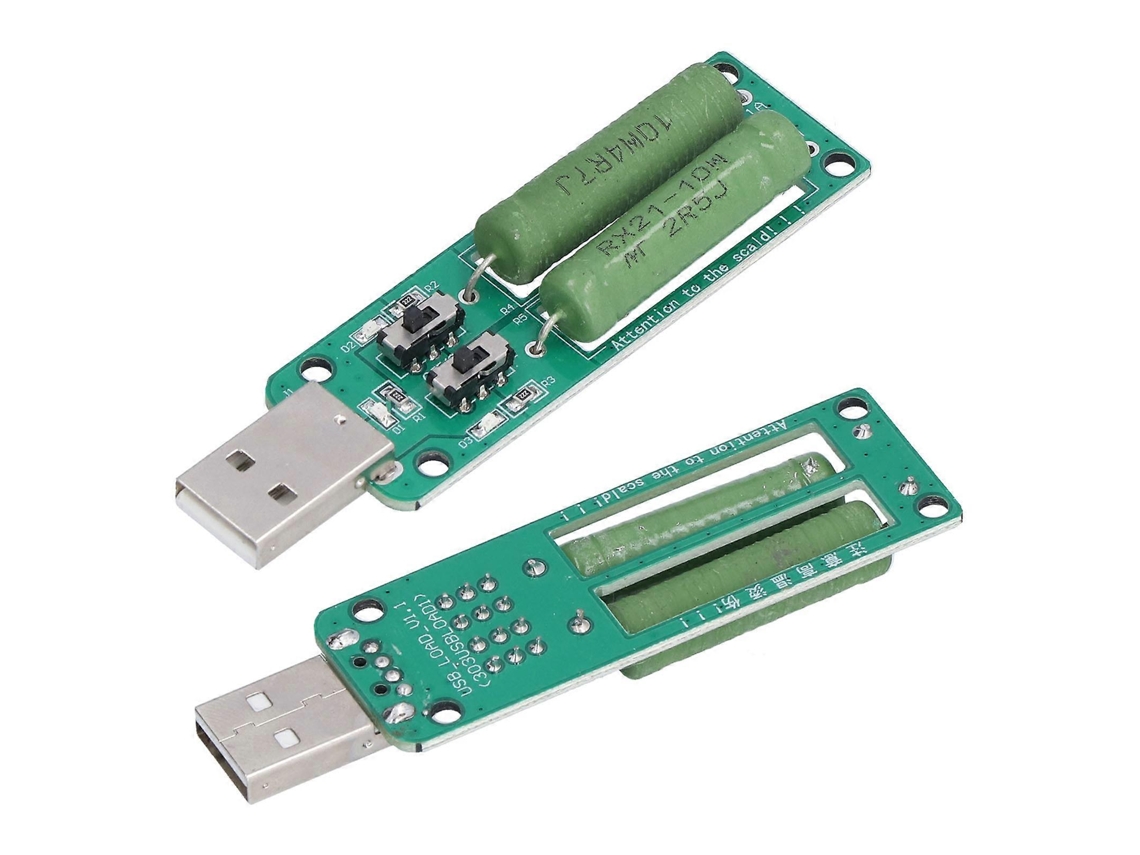 Módulo De Teste Eletrônico Usb Com Resistores Ajustáveis Carga 1a 2a 3a 2pcs