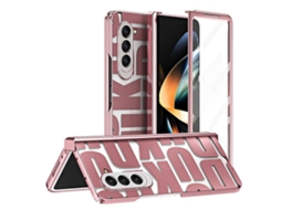 Capa Dobrável Com Dobradiça E Revestimento Eletrolítico Integrado Para Samsung Galaxy Z Fold5