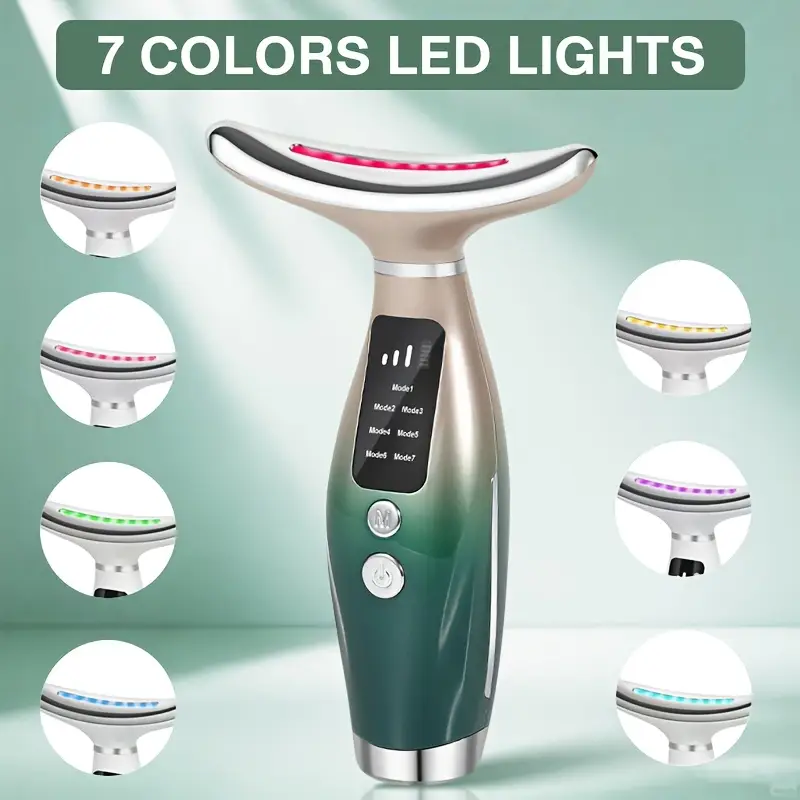 Sete Cores De Luz Instrumento De Beleza Do Pescoço Instrumento De Beleza Levantamento E Aperto Para Remover Linhas Do Pescoço Massagem Zeuxo