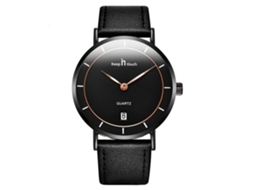 Reloj Hombre De Aleación Impermeable De Moda Dial Redondo Analógico De Cuarzo