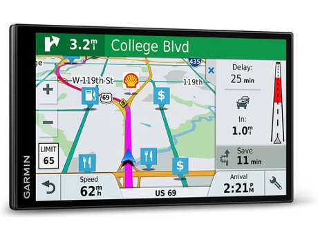 Sistema de Navegação 6'' GARMIN DriveSmart 61 WE LMT-S — Mapa Europa Ocidental | 24 países | 1.5h de autonomia
