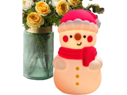 Luminária Noturna De Boneco Neve Retrô E Charmosa Para Janela.