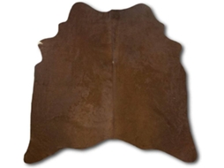 Tapete ZERIMAR Pele de Vaca (Castanho - 140x135 cm - Pele)