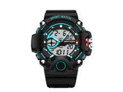 Reloj Electrónico Deportivo Juvenil Impermeable Luminoso Senda (negro Azul)