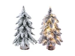 Laxiscreed Conjunto De 2 Árvores Decorativas Pontiagudas Com Luzes, 45cm, Perfeito Para Natal