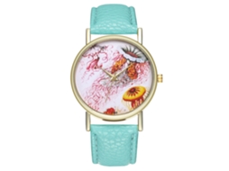 Reloj Casual Unisex De Cuarzo Con Correa De Cuero Pu Dial Redondo
