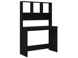 Desk, Desks Vidaxl Preto Madeira Processada (n/a)