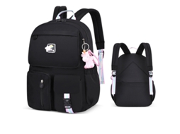 Mochila Infantil, Impermeável, Preta, Aulas