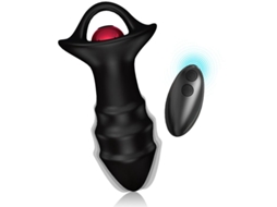 Armony Vibrador de Dedo Kylin e Controle Remoto de Plug Anal Preto ARMONY ANAL