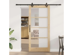 Vidaxl Porta Deslizante Orkdal Natural E Preto 93 X 202 Cm