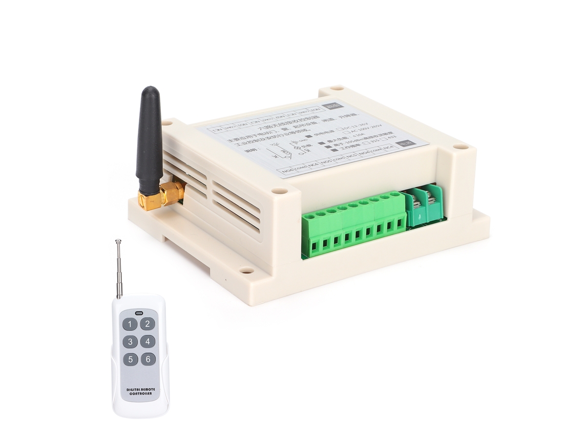 Módulo Mali de transmissor e receptor sem fio 433MHz, 6 canais, 10A, 12-48V, para portas