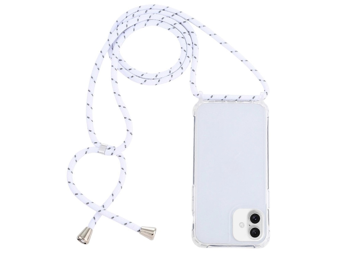 Lurelia Capa Com Cordão Iphone 16 Plus Acrílico Airbag Antichoque