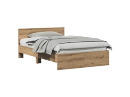 Estrutura da Cama Carvalho Artesanal 193x125x70 cm MAISON EXCLUSIVE