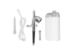 Spray Facial Oxigênio Portátil Airbrush Sem Fio Recarregável Usb Para Decoração De Bolo Branco