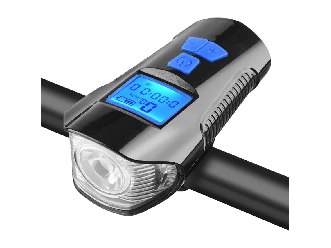 Luz Do Velocímetro Da Bicicleta - Usb Recarregável, Odômetro (preto)
