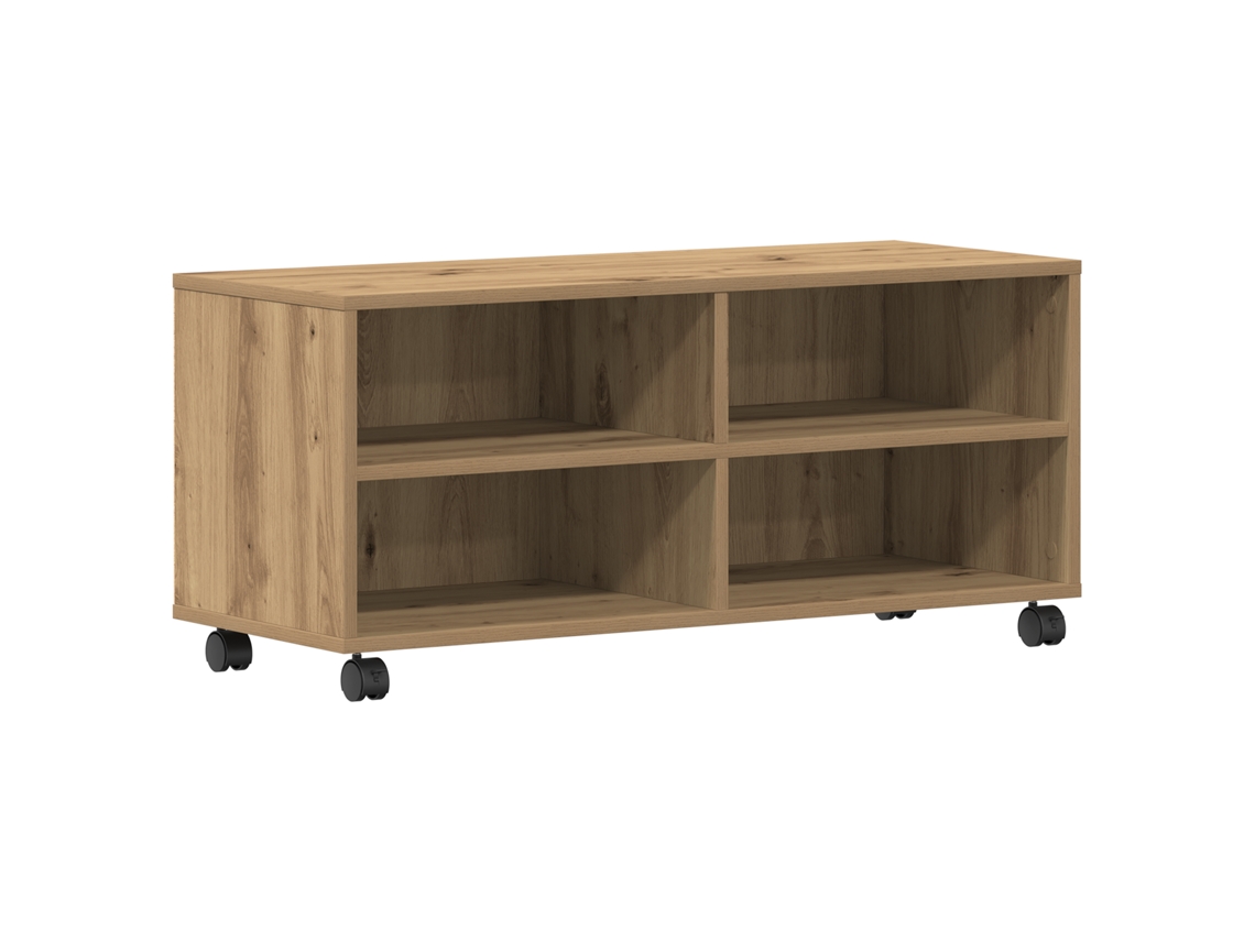 Conjunto 1 Gabinete Para Tv Vidaxl Castanho Derivados De Madeira (90 X 35 X 40,5 Cm)