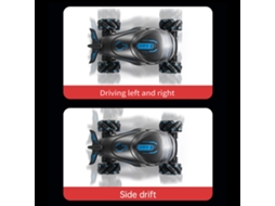 Coche De Controle Remoto Acrobático, 4wd Com Luz E Som, Rotação De 360 Graus, Brinquedo Para Meninos E Meninas, Azul