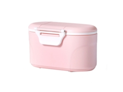 Dispensador De Fórmula Para Bebés De Grande Capacidade Com Suporte Para Frio E Micro Ondas Pequeno Cor De Rosa Truyuety