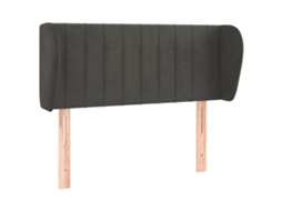 Headboard, Headboards Vidaxl Cinzeto Veludo (93 X 23 X 78/88 Cm)