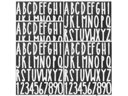 Bestyash 5-folhas De Adesivos Impermeáveis Autoadesivos Em Pvc Números E Letras Do Alfabeto Caixa Correio Uso
