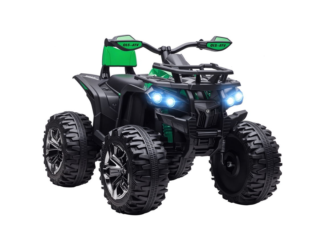 Quad Elétrico Infantil, Luz E Música, 3-8km/h, Para 3-5 Anos, Verde