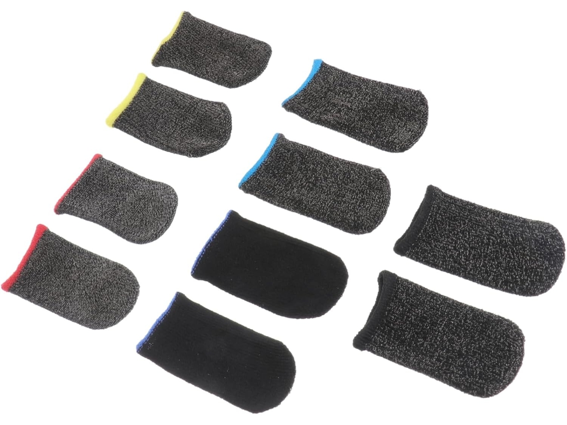 5 Pares De Controles Para Celular Com Protetores Dedo Resistentes Ao Desgaste, Adequados Para A Maioria Dos Tamanhos De