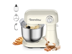 Batedeira Teendow Sm-b03c 12 Velocidades Taça Inox 5qt Branca