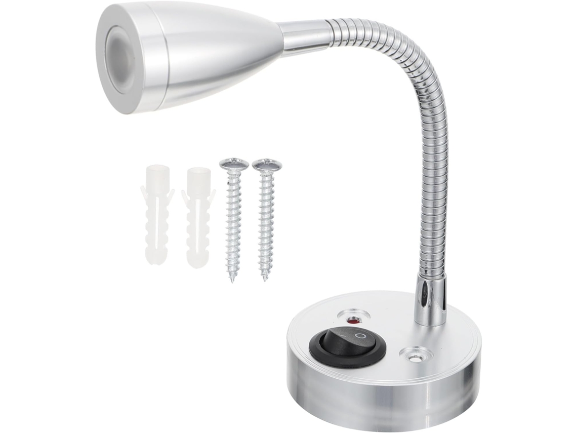 Luminária De Leitura Led Genérica 3w Para Camping Iates, Com Iluminação Ajustável Em Alumínio E Ferro, Ideal Para