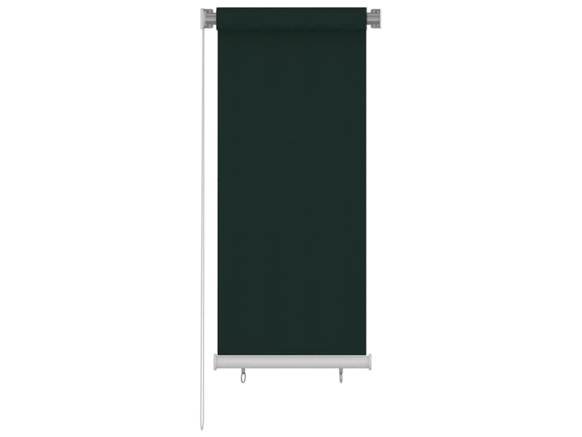 Vidaxl Estore De Rolo Para Exterior 65 (l) X 140 (a) Cm Verde-escuro Hdpe