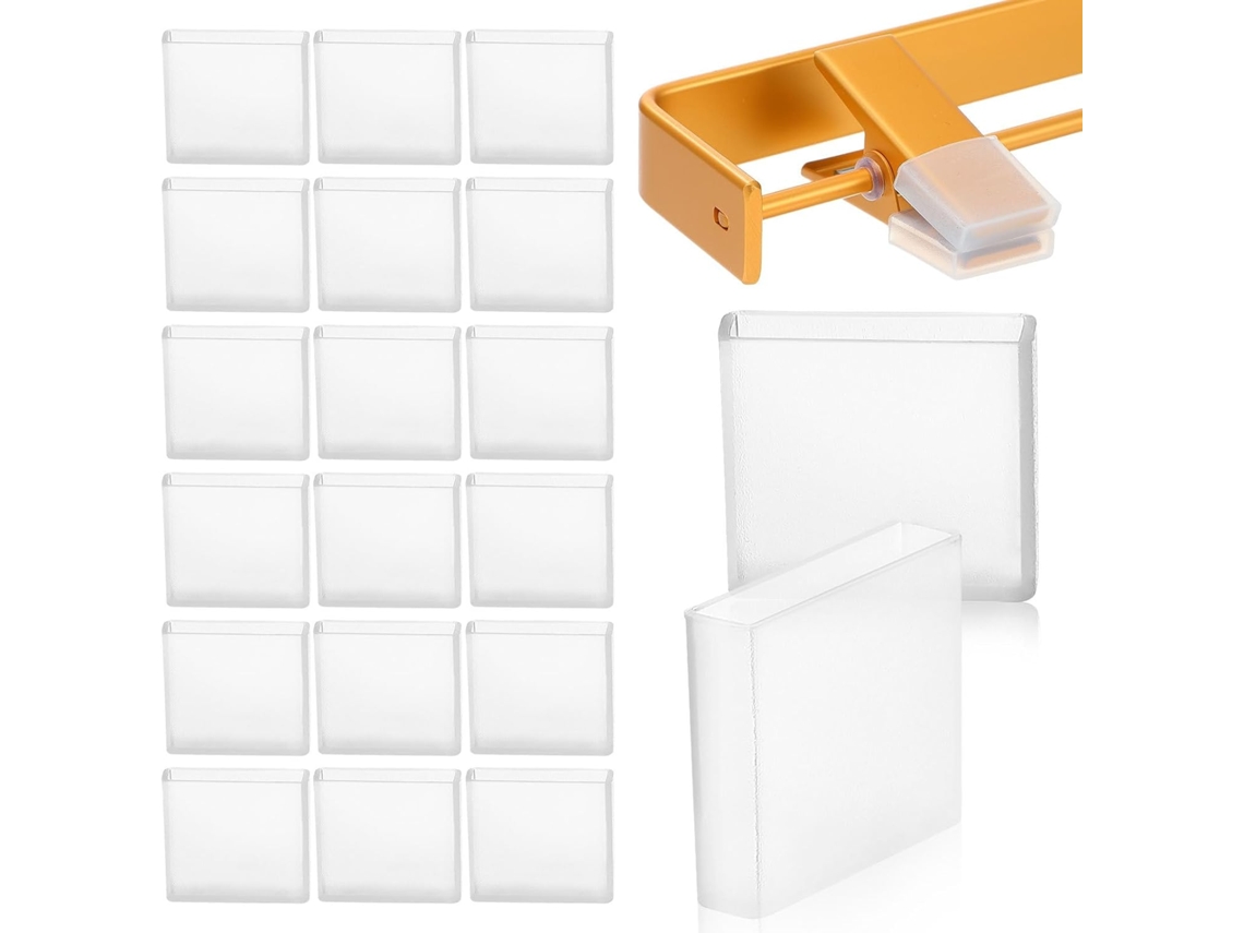50 Protetores Silicone Antiderrapantes Cabides Ideais Proteger Roupas Calças Acessórios Pendurar Interno GOKOCO