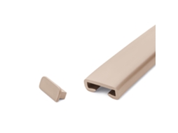 Quest Tampa De Extremidade Para Corrimão Pvc 40x8 Mm, Bege