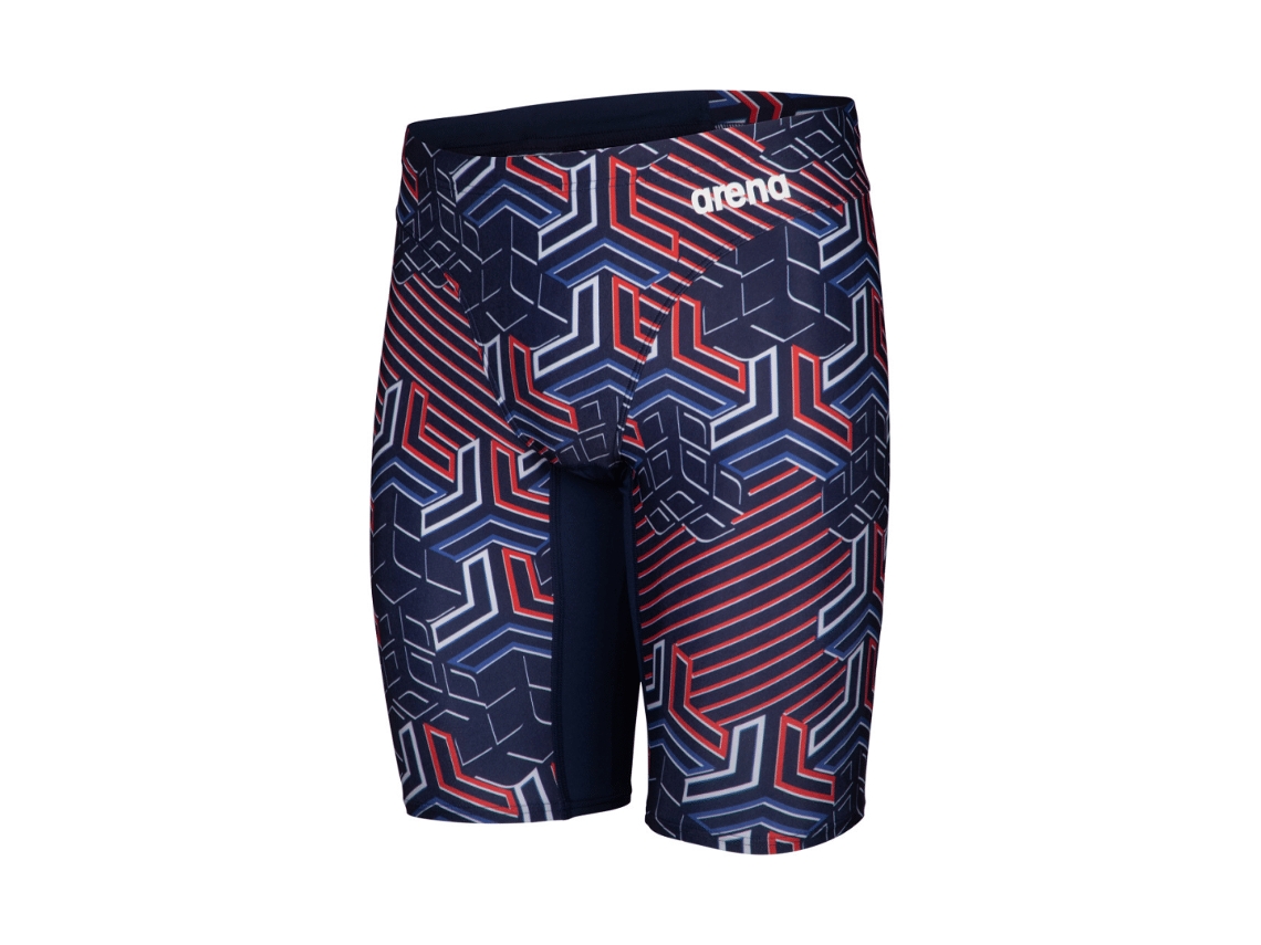 ARENA M Fato de Banho Jammer Kikko Pro Swim Azul Marinho Vermelho-Branco-Azul