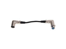 Lurelia Cabo Xlr Macho/fêmea 3 Pinos 90° 0,2 M, Para Microfones, Mixer, Amplificador E Colunas Ativas
