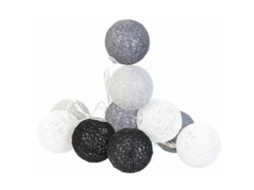 Bolas de Led Coloridas Light Link com 10 Leds, 1, 92 M, Cinza, Preto, Branco, Cinza, Preto, Branco BRILVIBERA