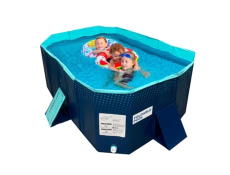 Piscina Dobrável Foldable Pool 166X107X45Cm Piscina Infantil Piscina Portátil para Cães Piscina Removível INDUSTEX