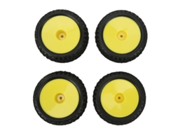 4 Pneus De Borracha Rc Com Alta Resistência Ao Desgaste E Adesão Forte Para Carro Off Road 1/10