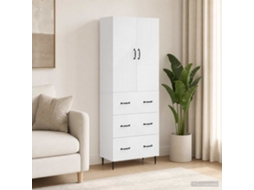 Vidaxl Conjunto De Gabinete 2 Unid. 66 X 34,5 X 90 Cm Branco Brilhante