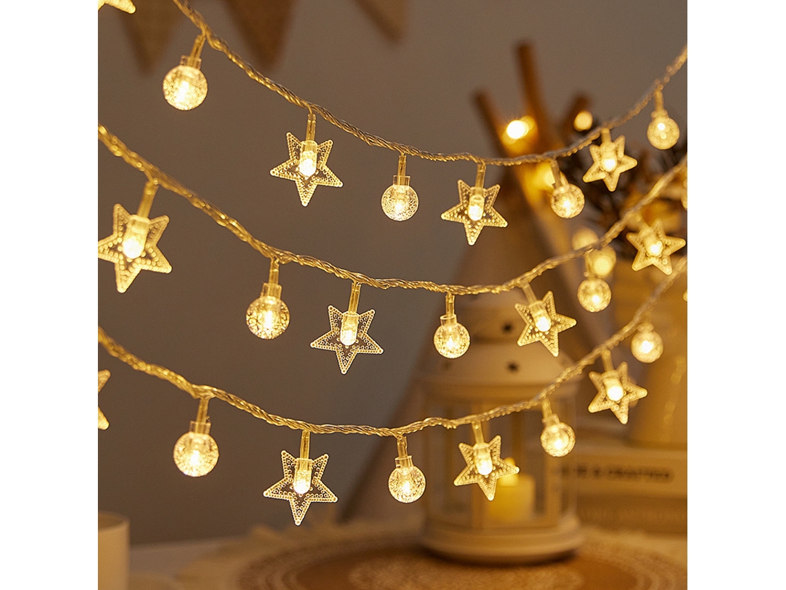 Cordão De Luzes Decorativas De Alto Brilho – Dupla Alimentação (solar/usb) Com Controle Remoto (12 M, 100 Leds)