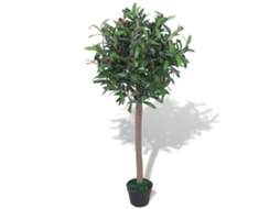 Vidaxl Planta Loureiro Artificial Com Vaso 120 Cm Verde