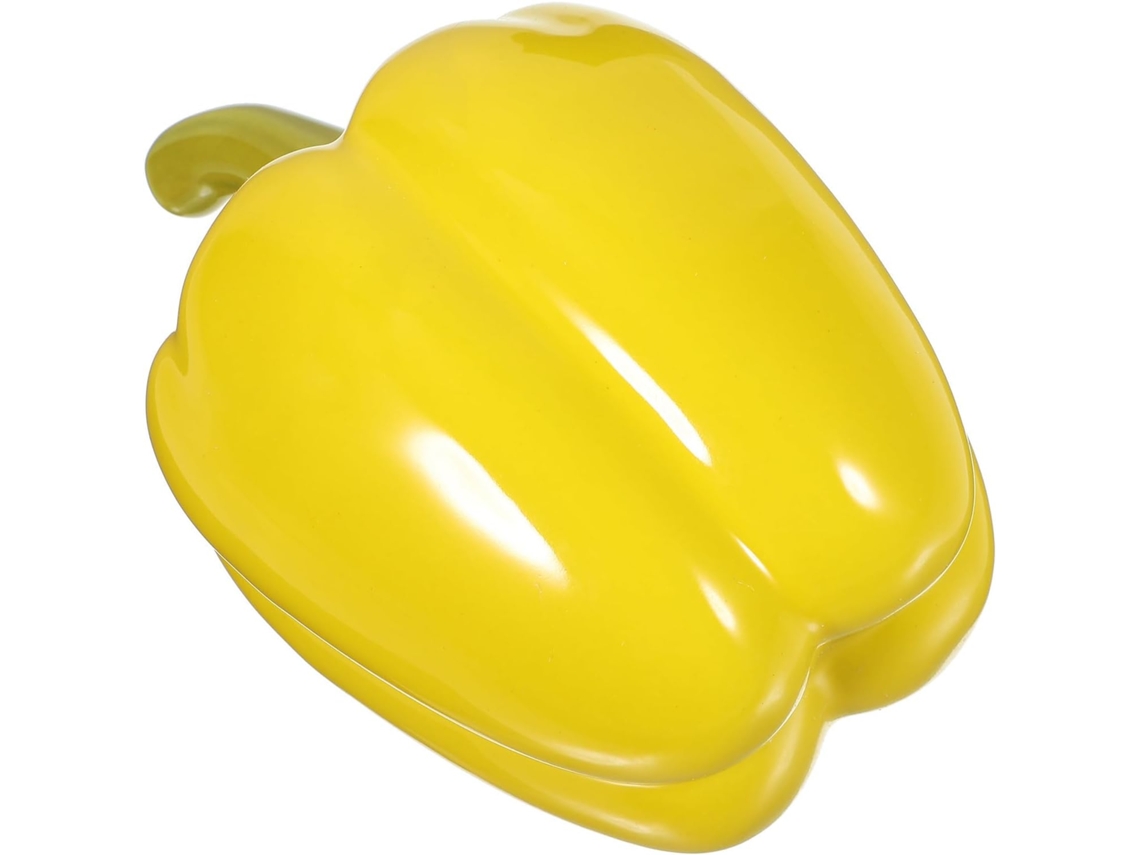 Pote De Cerâmica Gadpiparty, Hermético, Criativo E Em Formato De Pimentão Verde, Acessório Funcional E Decorativo Para