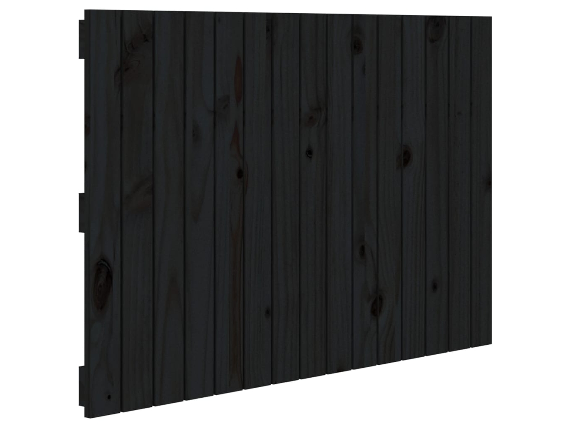 Wall Headboard, Wall Headboards Vidaxl Preto Madeira De Pinho (95.5 X 60 Cm)