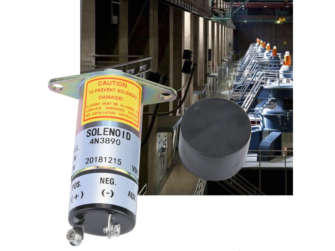 Válvula De Corte De Combustível 4n3890 Laxiscreed Para Geradores 24v, Substituição Fácil