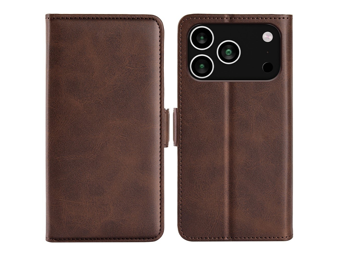 Capa Carteira Premium Skalo Para Iphone 17 Pro - Marrom
