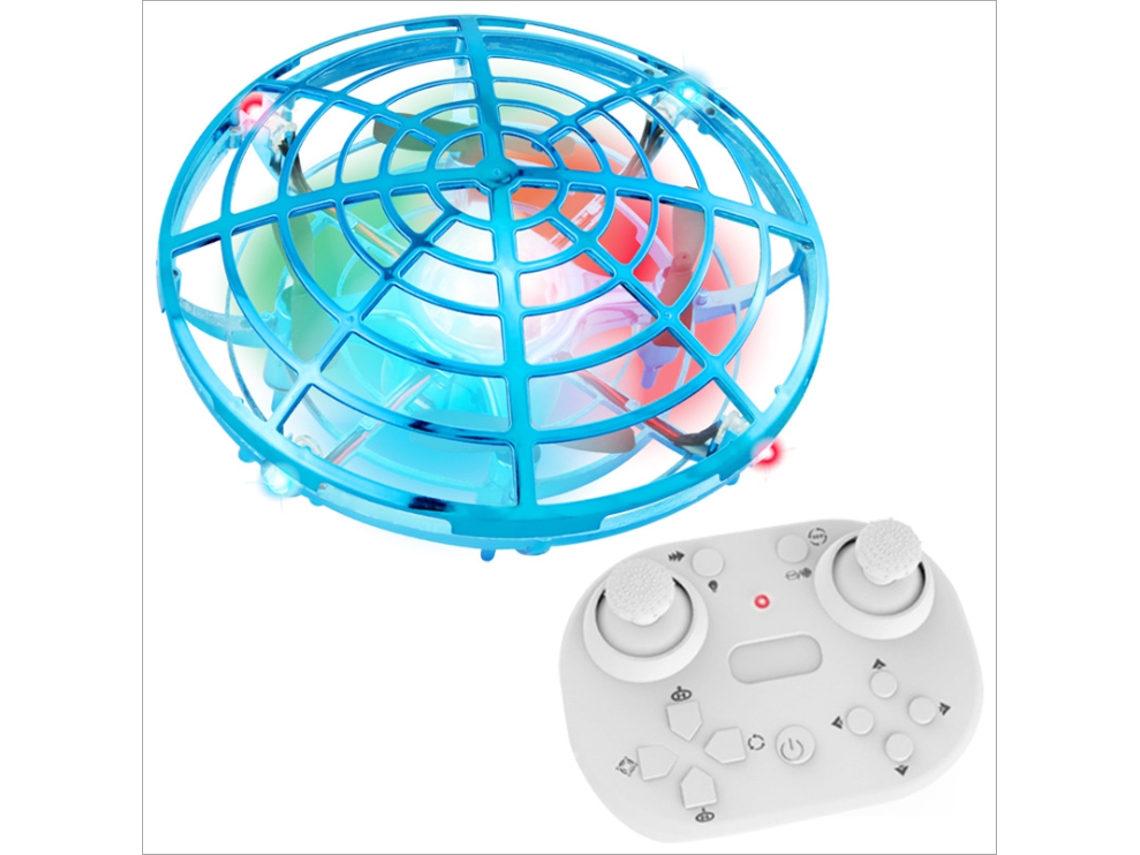 Drone de Controle Remoto Mini Ufo com Detecção de Gestos de Luz Led Duração Da Bateria: 5 Min Azul YIZHOOD