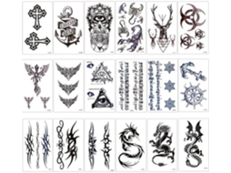Tatuagem Temporária - Água - 18 Folhas