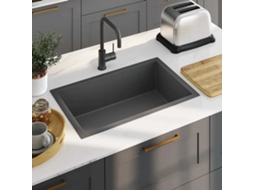 Vidaxl Lava-louça De Cozinha Artesanal Aço Inoxidável Preto