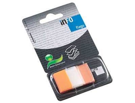 Separador Index Marcador 25x43mm 50 Folhas Laranja