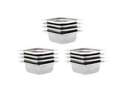 Conjunto 12 Tabuleiro VIDAXL Prateado