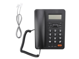 Aetheria telefone Fixo com Fio para Casa e Escritório com Identificação de Chamadas e Rediscagem