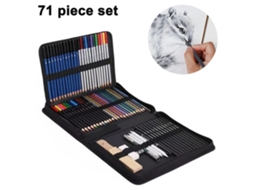Conjunto de Lápis de Desenho Crossborder com 71 Peças AQUAFORGE